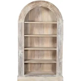 Alta Arch Bookcase in Antique White Reclaimed Wood